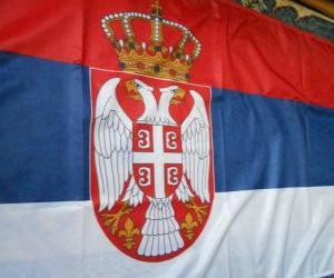 Puzzle Σημαία της Σερβίας